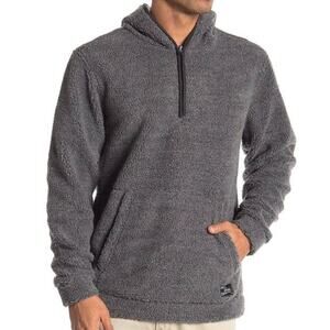 Union Turner Quarter-Zip Pullover Hoodie Jacket Sz Medium Charcoal Heather NWT